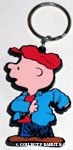 Charlie Brown putting on jacket Keychain