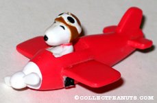 Snoopy Flying Ace in Plane Keychain