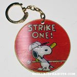 Snoopy Striking out Flasher Keychain