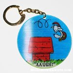 Snoopy Flying Ace on Doghouse Movees Keychain