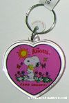 Snoopy Hugging Woodstock Knott's Camp Snoopy Keychain