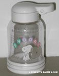 Snoopy eating Bottle with Cap