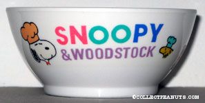 Snoopy and Woodstock Chefs Ceramic Rice Bowl