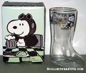 Snoopy Flying Ace 'Rootbeer - My Drink of Preference' Beer Boot Glass