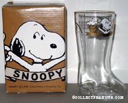 Snoopy holding pints of Root Beer Beer Boot Glass