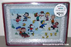 Peanuts gang outdoor winter activities Serving Platter