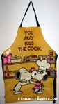 Snoopy kissing Belle's Hand 'Kiss the Cook' Apron