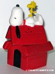 Snoopy & Woodstock on Doghouse Salt and Pepper Shakers