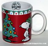 Snoopy standing by Christmas Tree Gift  Mug