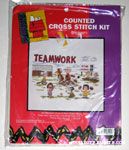 Peanuts Gang playing Baseball Cross-stitch Kit