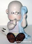 Linus sitting holding his blanket Ceramic Lamp