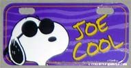 Joe Cool Bike License Plate