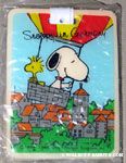Snoopy & Woodstock in Balloon over town Luggage Tag