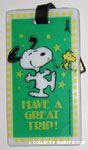 Snoopy and Woodstock Dancing Luggage Tag