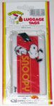 Snoopy dancing with name Luggage Tag