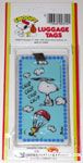 Snoopy as helicopter with Woodstock Luggage Tag