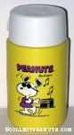 Snoopy dancing next to boom box Thermos