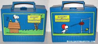 Snoopy and Woodstock on Doghouse with Typewriter Lunch Box