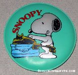 Snoopy dialing on telephone Magnet