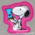 Snoopy writing paw print letter Magnet