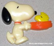 Snoopy carrying Woodstock in nest Magnet