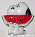 Snoopy with watermelon Magnet