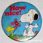 Woodstock giving Snoopy Flowers Mirror