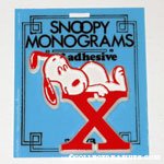 Snoopy with letter X Plastic Monogram