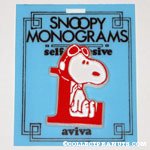 Snoopy with letter L Plastic Monogram