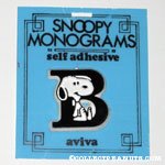 Snoopy with letter B Plastic Monogram