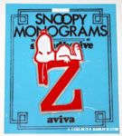 Snoopy with letter Z Plastic Monogram