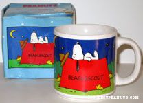 Snoopy laying on tent