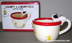 Snoopy and Woodstock Latte Mug