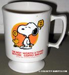 Snoopy & Woodstock sleeping standing Mug