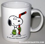 Snoopy Holding Hockey Stick 'Snoopy's  Senior World Hockey Tournament 1988' Mug