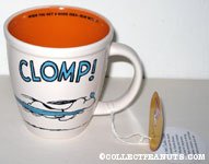 Snoopy running with Linus' Blanket 'When you get a good idea, run with it' Mug