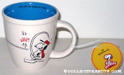 Snoopy playing baseball 'Live Life one game at a time' Mug
