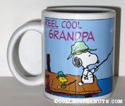 Snoopy & Woodstocks fishing 'Reel Cool Grandpa' Mug
