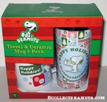 Snoopy & Woodstock 'Happy Holidays' 2 Mug Set