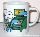Snoopy 'attorney at law' Mug
