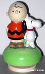 Snoopy and Charlie Brown standing next to each other Musicbox
