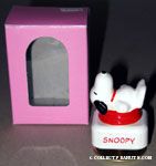 Snoopy laying in dog dish Music Box