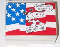 Snoopy & Woodstock dancing 'America You're Beautiful!' Music Box