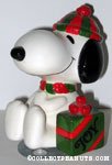 Snoopy sitting with gift box Musical