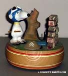 Flying Ace, wood Musicbox