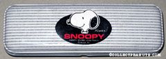 Snoopy Head on Striped metal case