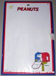 Snoopy and Woodstock sitting in Mailbox Wipe off White Board