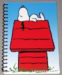 Snoopy on Doghouse Spiral Notebook
