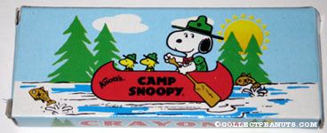  Camp Snoopy Logo Box of Crayons
