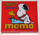 Snoopy & Woodstock at typewrite 'Snoopy Mini Pick-up Memo' Memo Pad